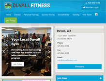 Tablet Screenshot of duvallfitness.com
